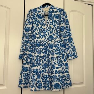 Sail to Sable Beach Splash tiered dress